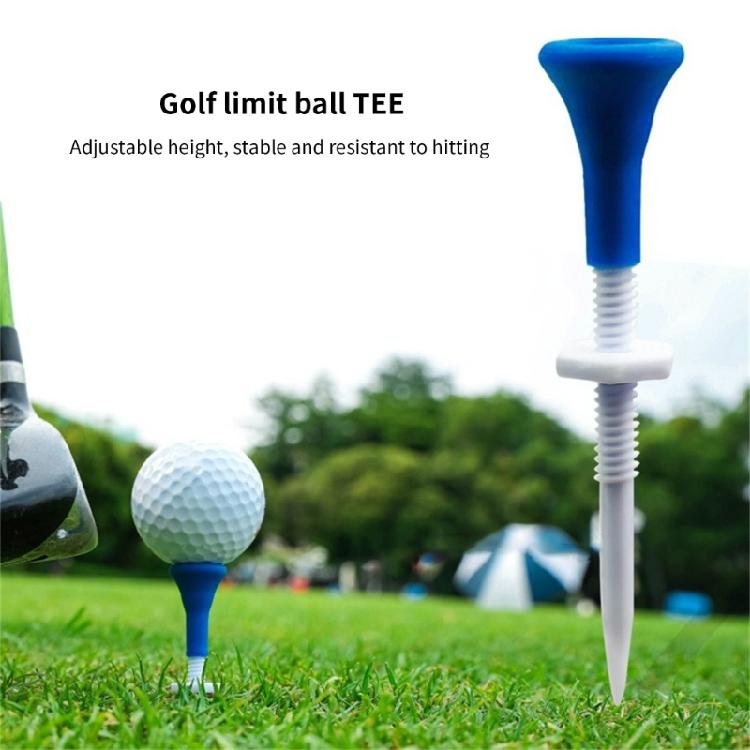 6Pcs Light Weight Plastic Golf Tees Step Down Golf Ball Holder with Soft Rubber Head Golf Practice Tool Easy to Use