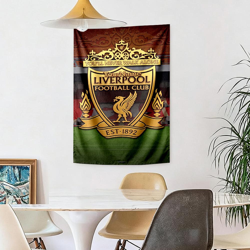 Liverpool Custom Your Name Wall Decor Tapestry Art For Pet Memorial Birthdaywedding Party Backdrop Family Gift