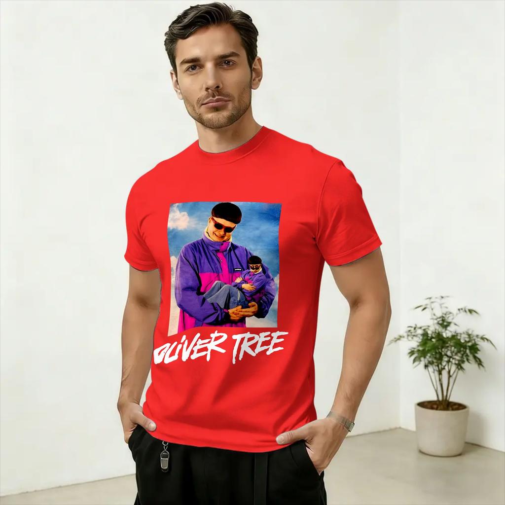 Sänger Oliver Tree 1993 bis 2026 T-Shirt Strand Beliebte T-Shirts Unisex 100% Baumwolle Atmungsaktiv 4XL 5XL 6XL T-Shirts Kurze Ärmel T-Shirt