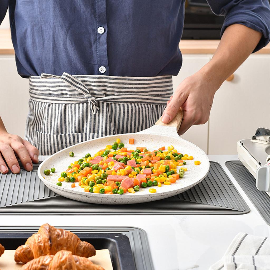 Silicone Dish Drying Mat Countertop Protector Ht Insulation Non Slip Drain Pad for Kitchen Counter