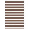 VidaXL Store Zebra Brown 95x150 Cm Fabric Width 90.9 Cm Polyester, Zebra Roller Blind, Zebra Blind for Window, 4014338