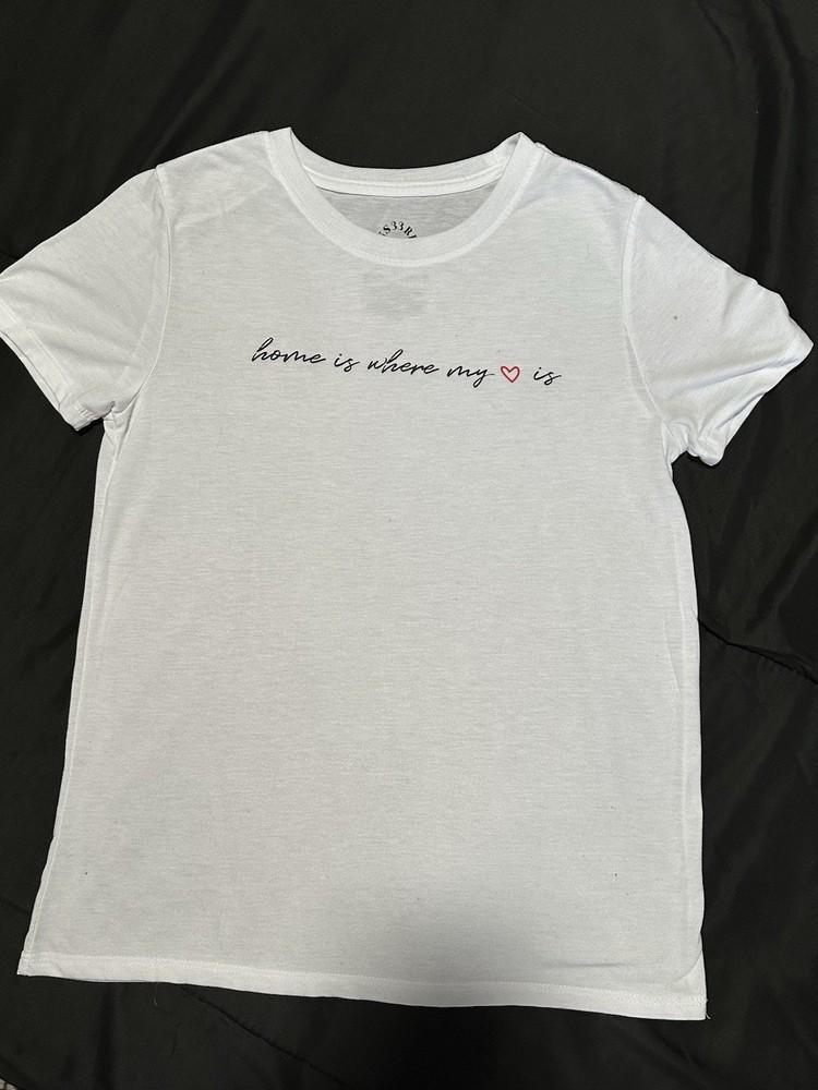33 Revolutions Women039s Home is Where the Heart Is Graphic TShirt Size M Unisex T-Shirt XXXL