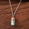 Retro Alternative Necklace Glow Ghost Necklace, Glow-in-The-Dark Bottle Pendant, Cute Unique Earrings Earrings, Gothic Halloween Jewelry for Women Men