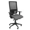 Chaise de bureau ergonomique PIQUERAS Y CRESPO - Modèle Horna - Gris Bali - Dossier haut en maille aérée