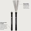MEINL Stick & Brush Compact Wire Brush with Rubber Grip SB301
