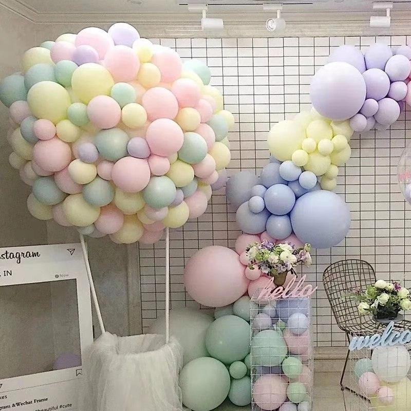 10 Inch (100pcs/bag) Macaron Balloons Wedding Birthday Backdrop Latex Balloon Decoration