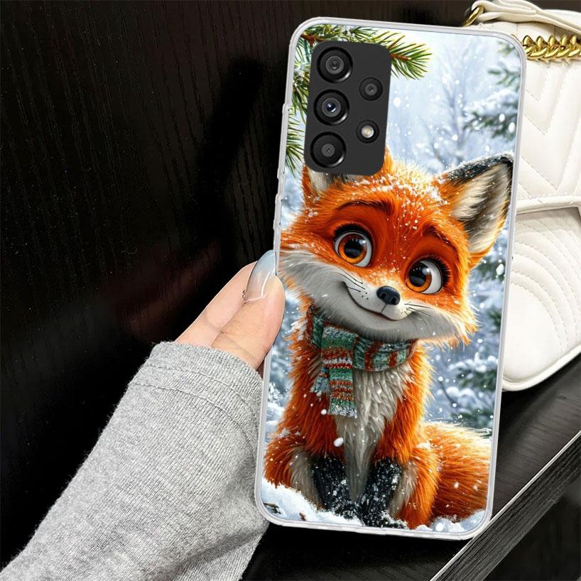 Animal Fox Case for Samsung Galaxy A52 A42 A32 A22 A12 A51 A50 A02S Phone Cover A41 A31 A21S A40 A30S A20E A10S A71