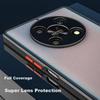 Phone Case for Honor X30, for Honor X40 GT, Contrasting Color Shockproof Upgraded Silicone Frosted Lens Full Protection - Midnight Black