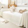 INS Cream Puff Plüsch Sofa Handtuch Wohnzimmer All-Inclusive Universal Sofaüberwurf Wolldecke Decke Rutschfest