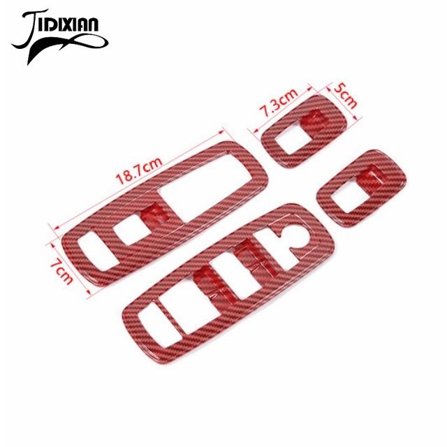 Car Inner Window Lift Switch Button Panel Decoration Cover Stickers for Dodge Charger Durango 2011-2022 for Dodge RAM