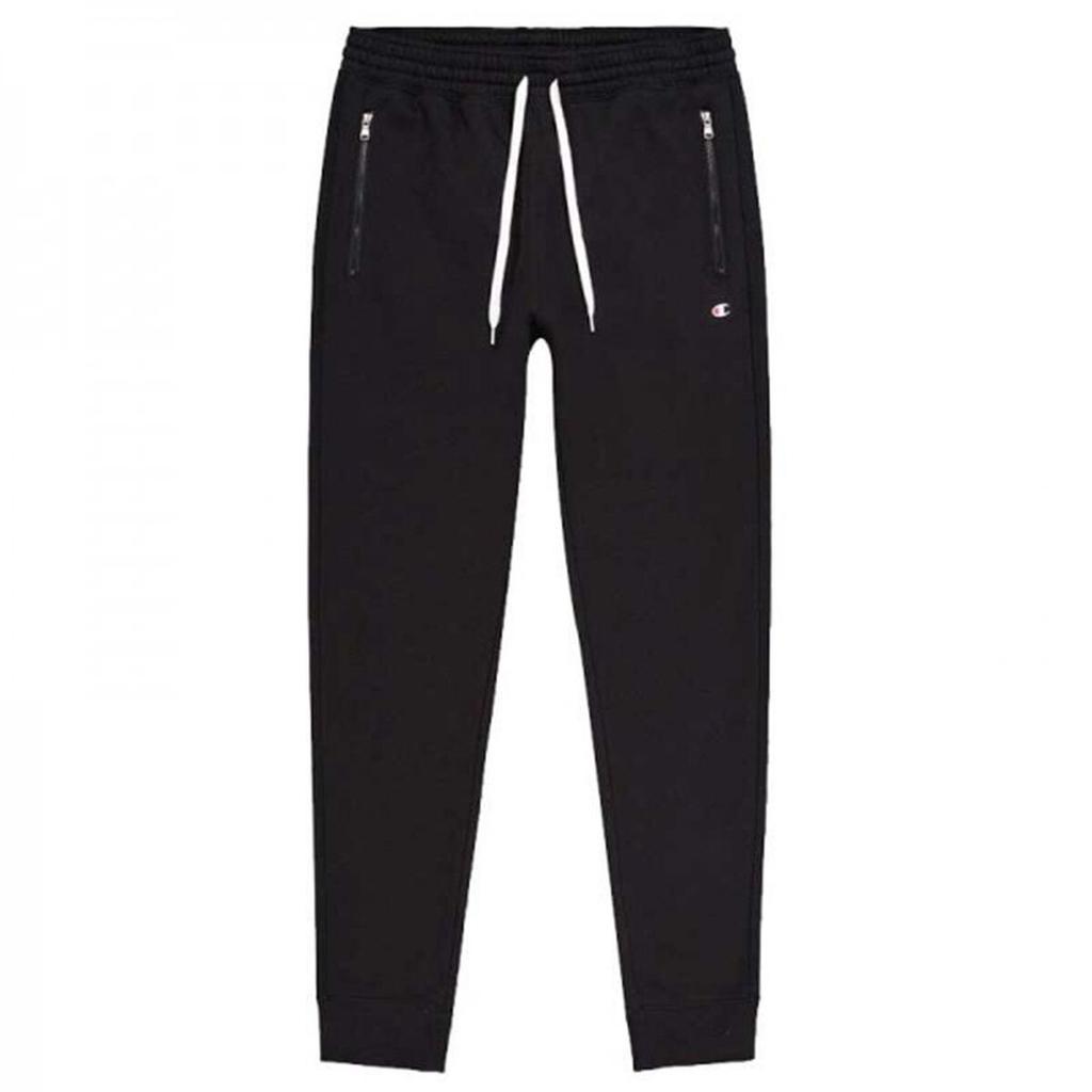 Long Sports Trousers Champion Elastic Logo Black Men