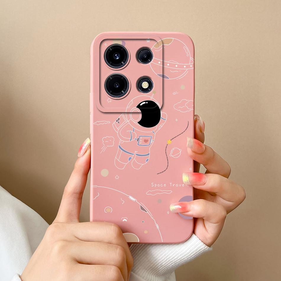 Case For Infinix Note 30 Pro Vip 30i Flower Soft Liquid Silicone Camera Lens Protection Back Cover For Infinix Note30 30 i Coque