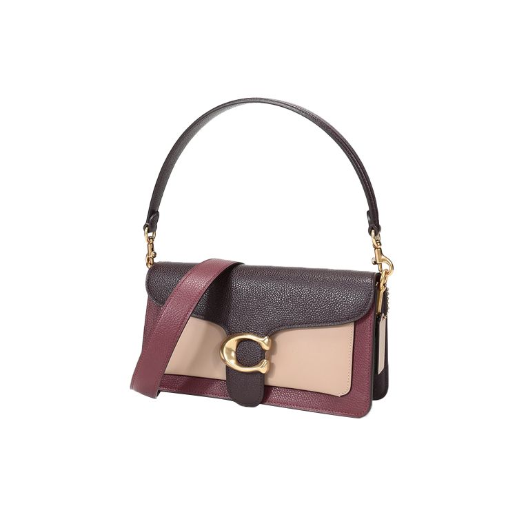 Coach Tabby 26 Top Handle Leather Shoulder Bag Women Bags Cherry Dark-Red Mauve 76105-B4MZI