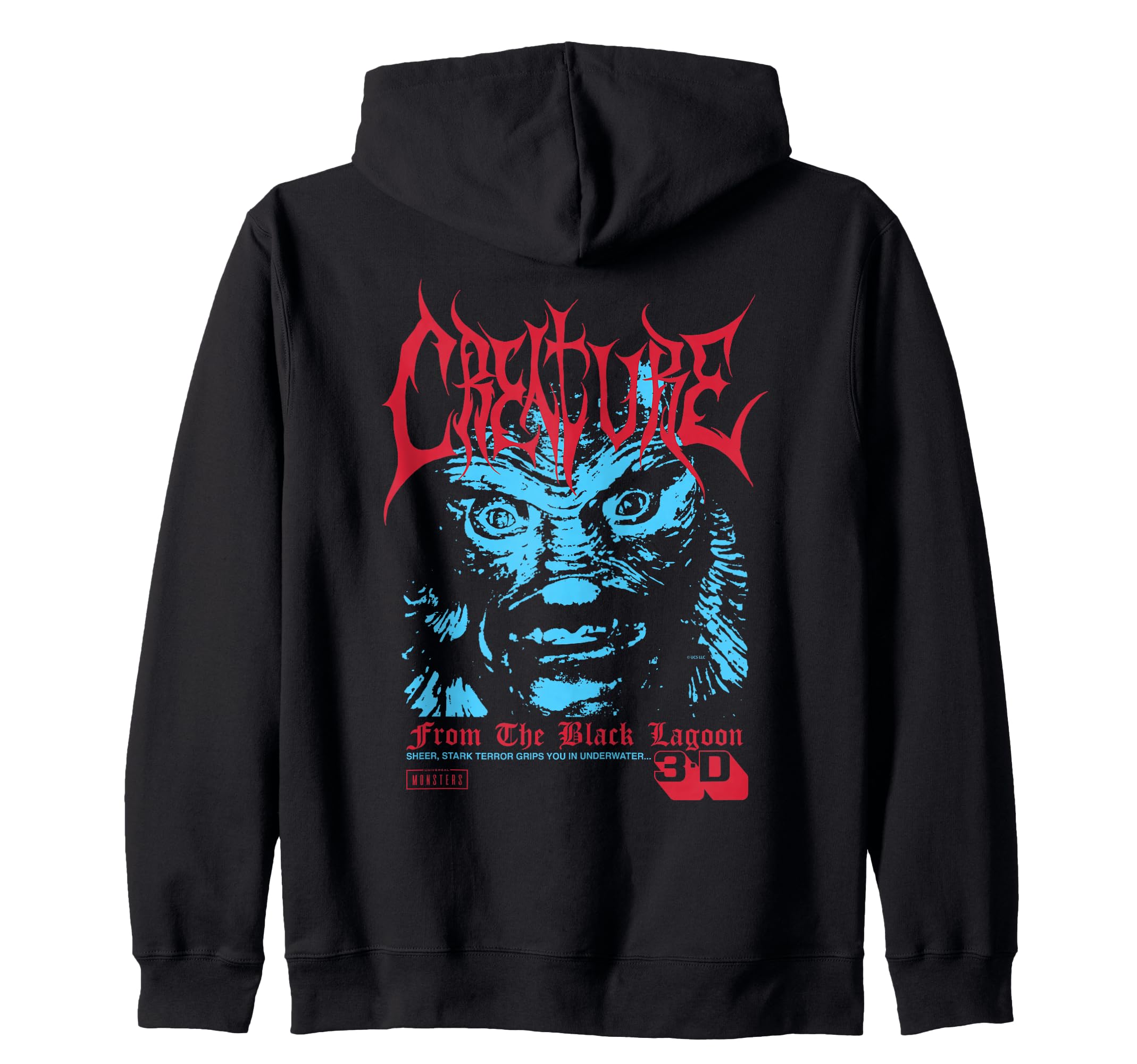 Universal Monsters Creature from the Black Lagoon 3D Zip Hoodie