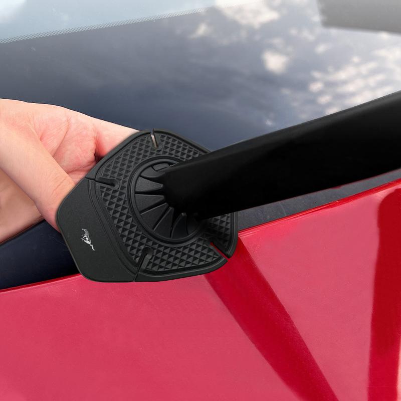 Car Windshield Wiper Protective Cover Dust Wiper Emblem Car Styling For Ford Fiesta Ranger Focus Kuga Mustang S-MAX Transit Mondeo Esco