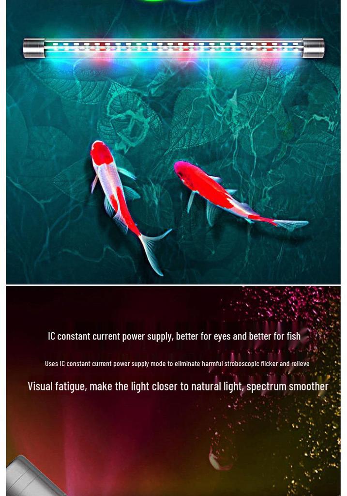 LED Fish Tank Light: Waterproof, Super Bright, Submersible Aquarium Light for Arowana.