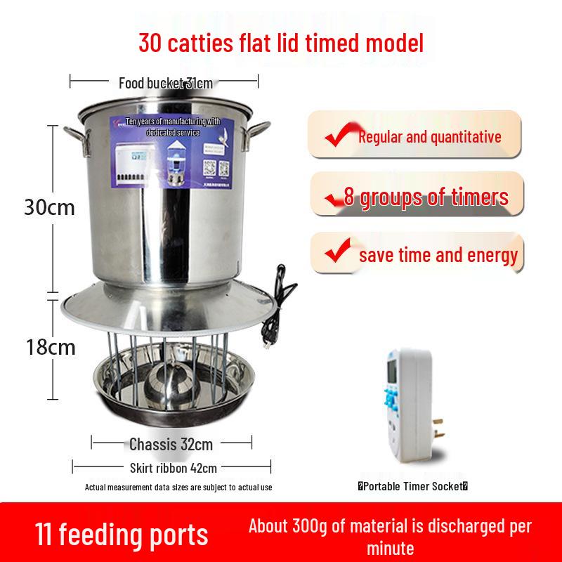 Automatic Poultry Feeder with Timer and Remote Control