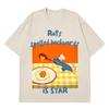Rats Spelled Backwards Is Star Funny Rat Cooking Meme Tees Unisex Women Summer Cotton Tshirts Shortsleeved Loose Hiphop Tshirts