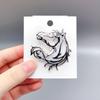 Chinese Style Hollow Horse Brooch Zinc Zinc Alloy Animal Horse Brooch New Year Chest Flower  Coat