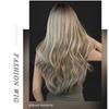 Women's Simulation Wig 67cm Hair Golden Wig Long Curly Wig Full Headgear Rose Hair Net Headdress Beauty Decoration Wig