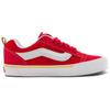 Vans Knu Skool Зручні Універсальні Низькі Скейтбордичні Кросівки Унісекс Червоні Білі VN000CS0JV6