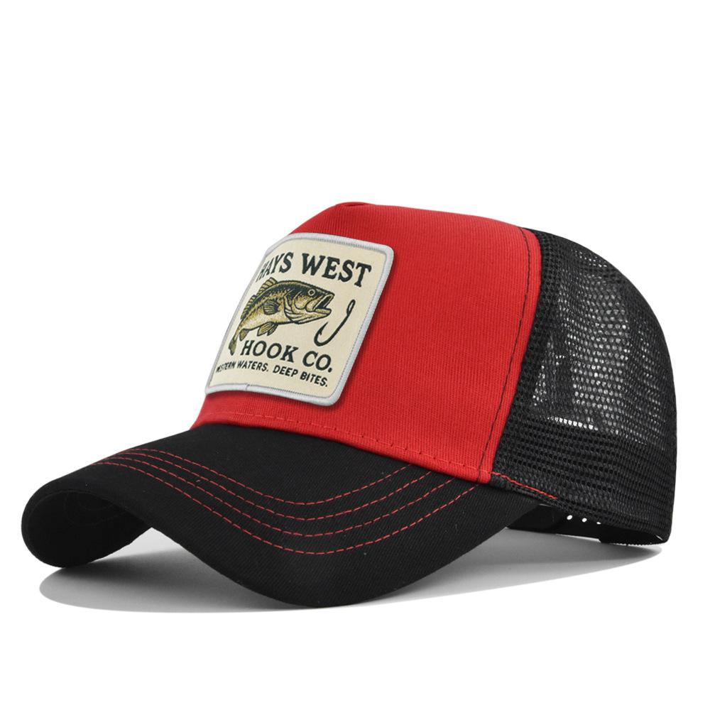 Generic Fishing Patch Trucker Hat Adjustable Mesh Back Baseball Cap