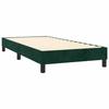 Sommier et matelas - Maison Exclusive - Velours vert foncé - 80x200 cm - Tête de lit réglable