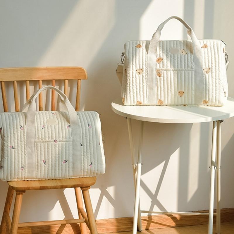 Multifunctional Mummy Bag Diaper Shoulder Bag Large Capacity for Baby Essential Stylish Modern Women Handbag