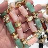 New Colorful Chunky Bamboo Tube Beaded Acrylic Choker for Women Man Statement Elbow Stack Necklace French Trendy Jewelry Gift