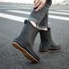 New women's medium tube rain shoes plastic waterproof shoes outdoor lightweight water shoes non-slip rubber shoes kitchen overshoes
