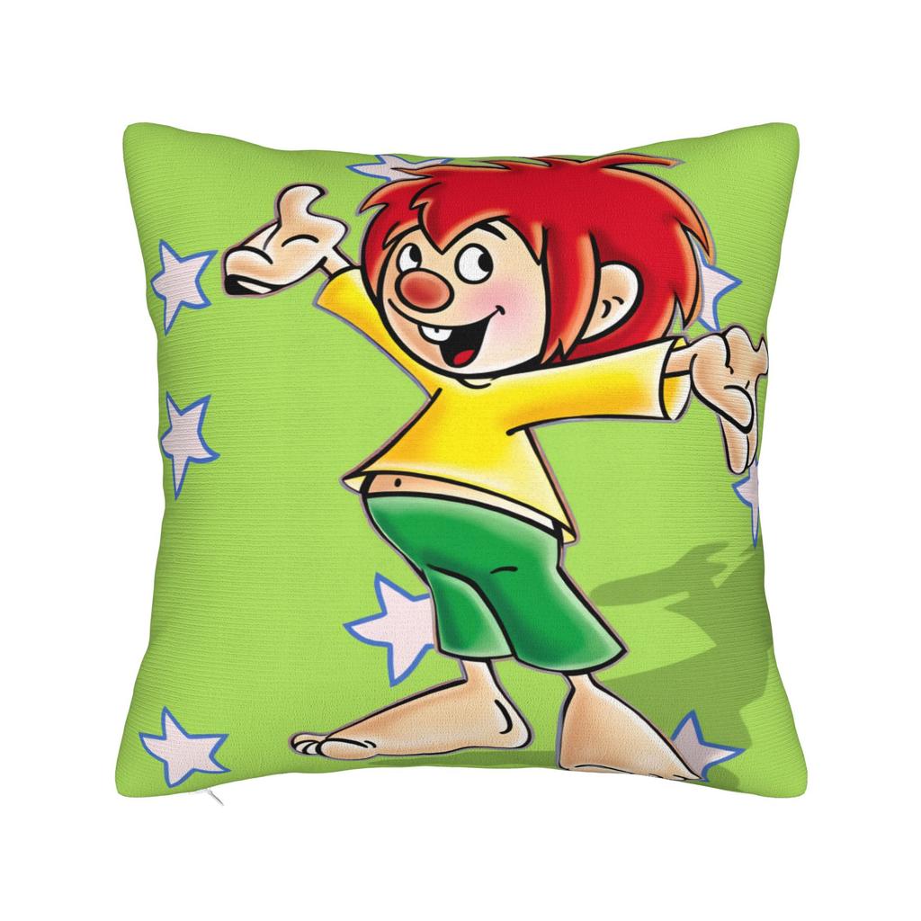 P-Pumuckls Pillow Case Cute Funny Pillow Cover Square Pillowcases For Office Car Home Decor
