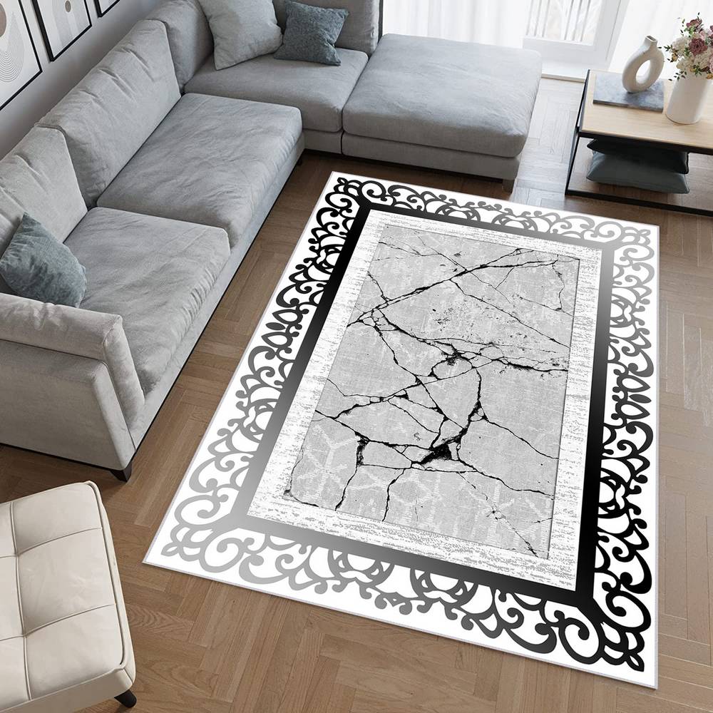 

Eliana Home Washable Printed Carpet LNA1957-SM583 50x80 серый