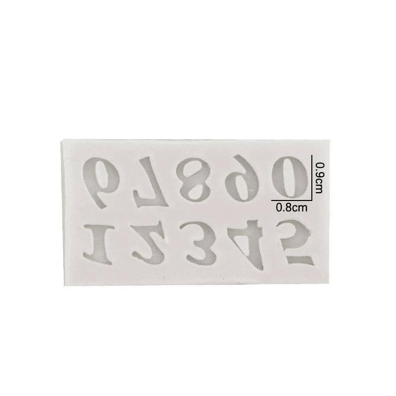 Creative Silicone Number Alphabet Cake Mold Diy Fondant Cake Making Mold for Chocolate Sugar Soap