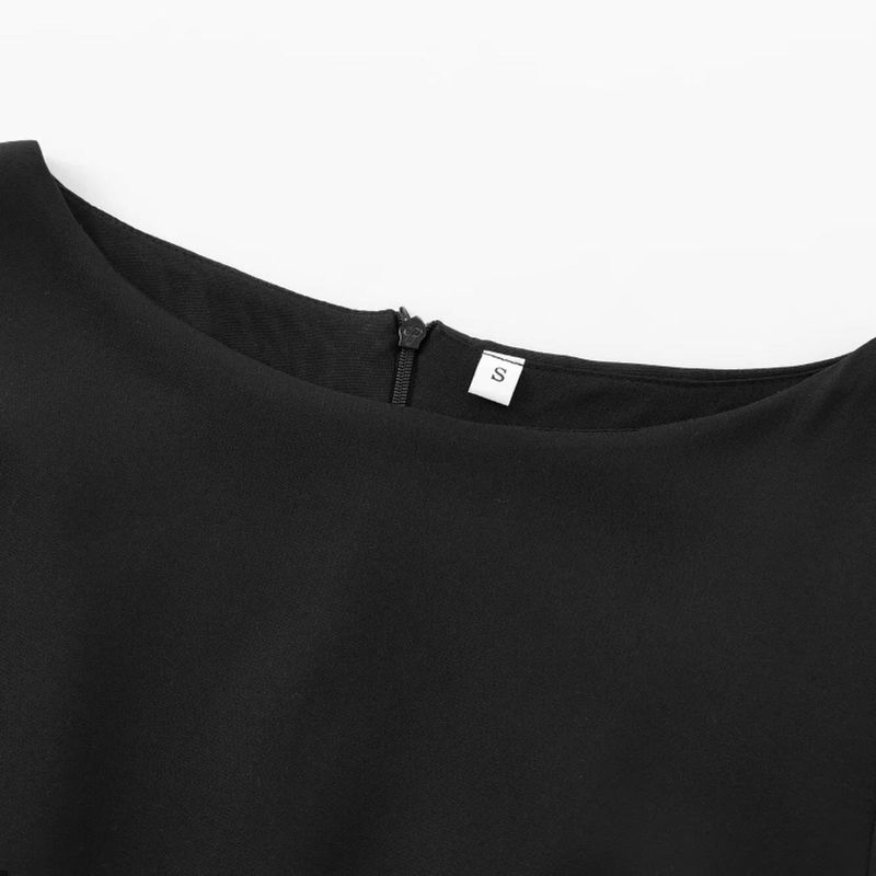 Kaslead New Arrival Women's Clothing Fashion Style Fashion Minimalist Ballet Style Dress Long Sleeves Dress