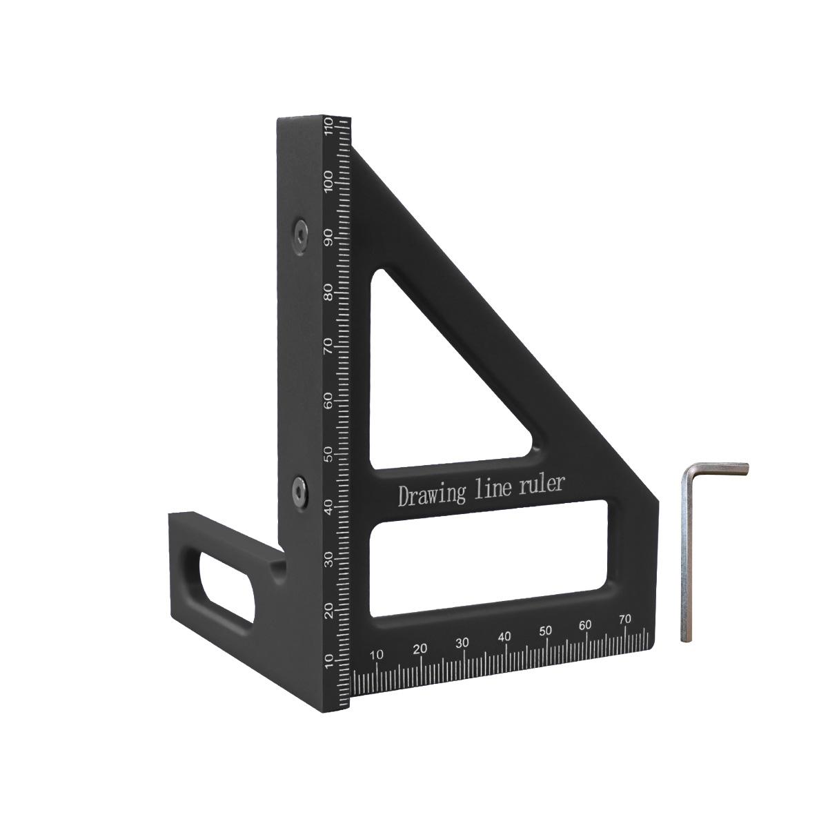 

Multi-Angle Measuring Ruler, 45/90 Degree Plastic Carpenter Square & Miter Triangle Ruler,Woodworking Protractor Tools