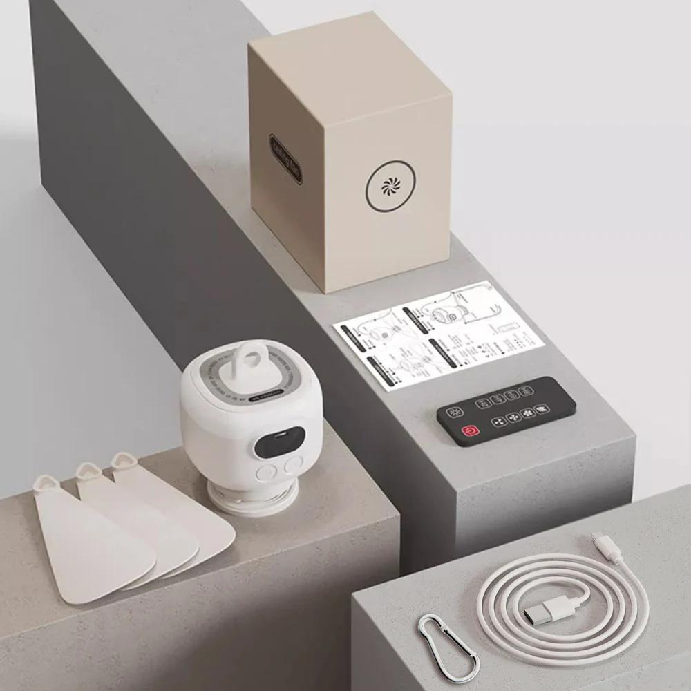 Home Quiet Ceiling Fan with Night Lights and Remote Control 8000mAh USB Rechargeable Outdoor Camping Tent Ceiling Fan Light