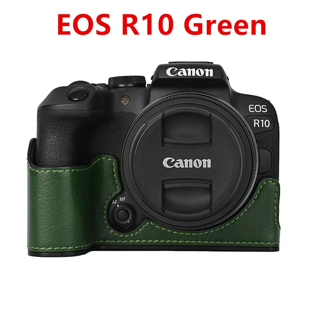

Сумка для камеры из ПУ кожи, полукорпус для Canon EOS R50 R10 200D 200DII, с отверстием для батареи, нижняя крышка