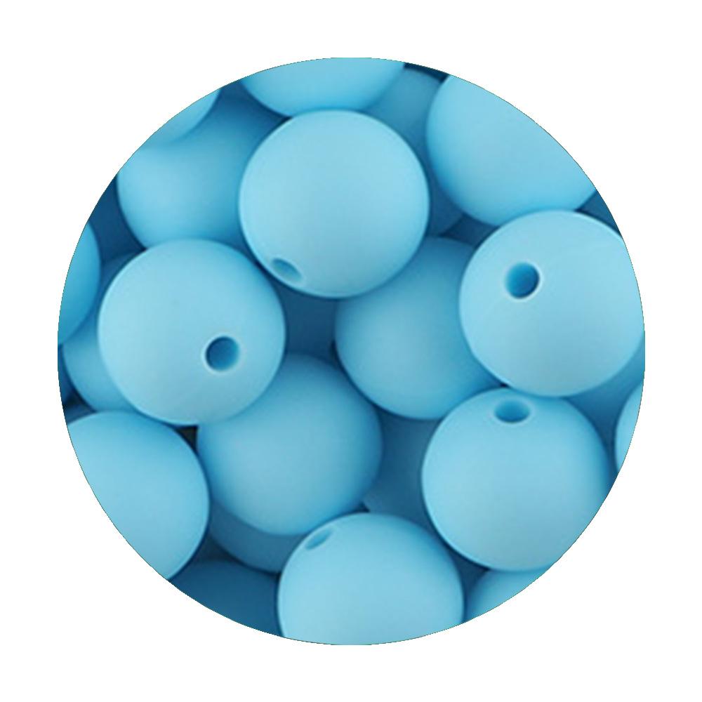 50Pcs/lot 9/12/15mm Loose Beads Silicone Round Beads Pearl Beads Food Grade For Jewelry Making DIY Handmade Accessories