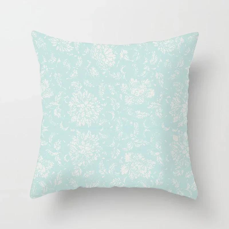 Hot Sale Light Blue Nordic Cushion Covers Modern Geometric Decorative Pillows Cover Sofa Bed Couch Throw Pillows Case Home Decor