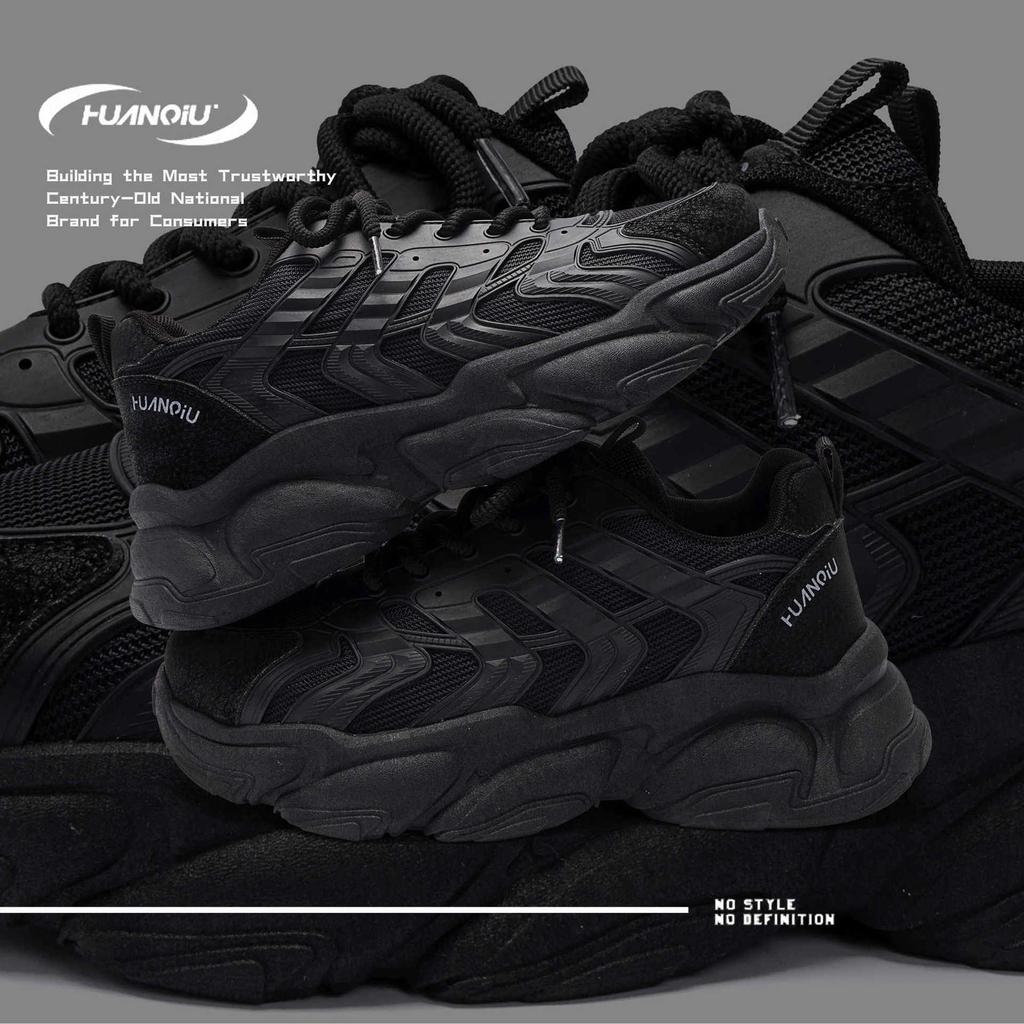 Globale Plattform Papa Schuhe Herren Frühling Herren Schuhe trendige vielseitige Casual Herren schwarze Turnschuhe ZHQ1163