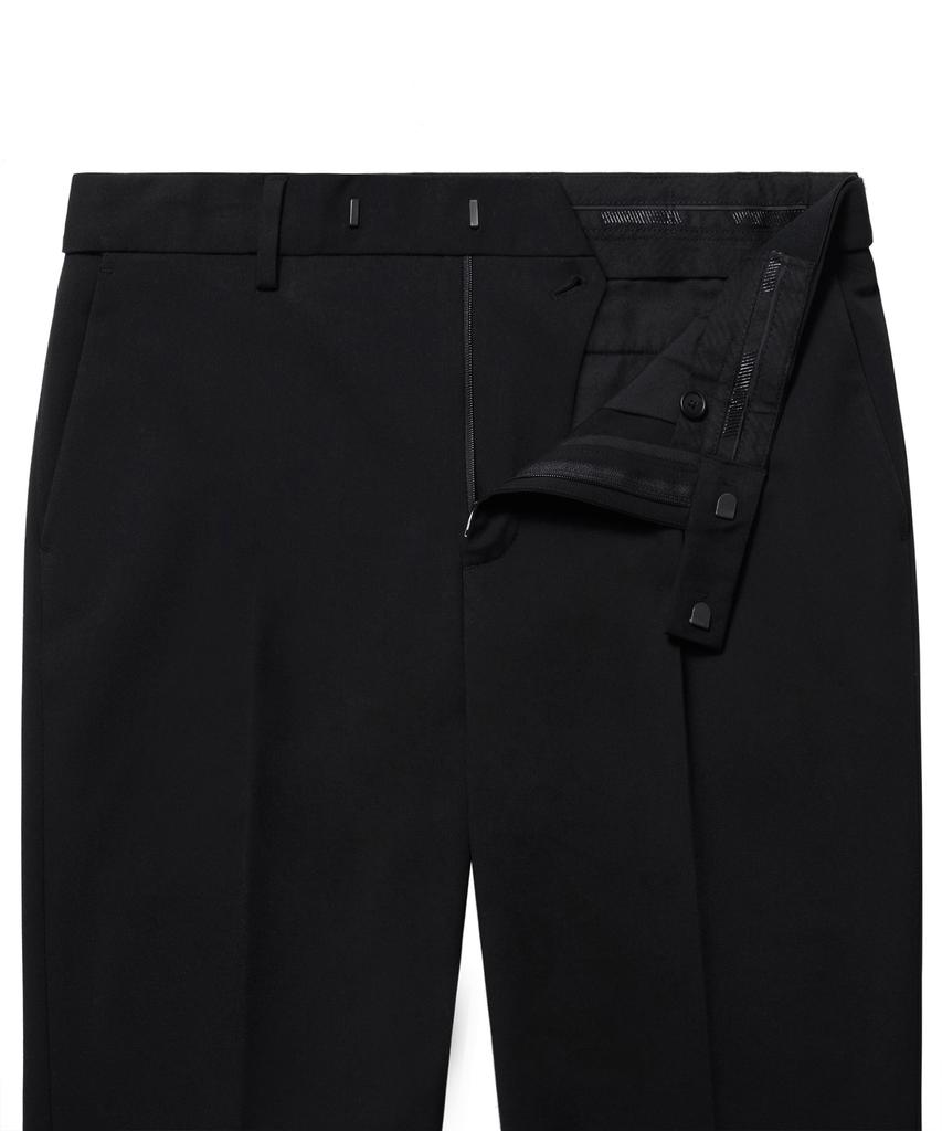 Musinsa Standard Semi-Wide Slit Hidden Banding Slacks [Black]