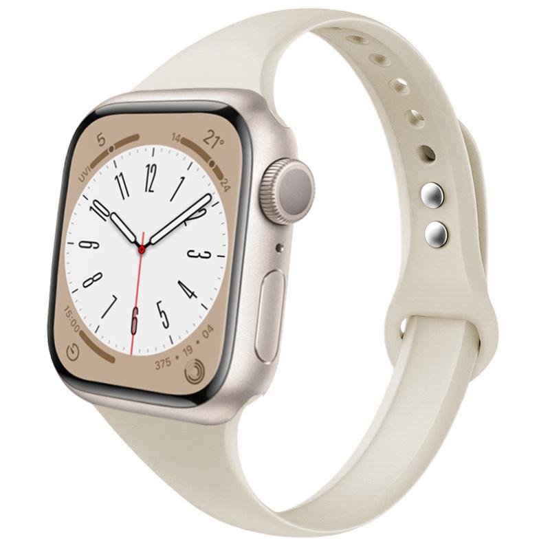 Slim strap for Apple watch ultra 2 3 band 49mm 46mm 44mm 41mm 45mm correa Silicone bracelet iWatch series 11 8 7 3 9 10 SE 40mm