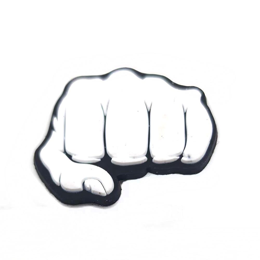 Black & White Halloween Punk Metal Rock Croc Shoe Charms