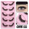Cat Eye Lashes Faux Mink Eyelashes Natural Long Winged End Eye Elongated Eyelashes Faux Cils Eyelashes Extension