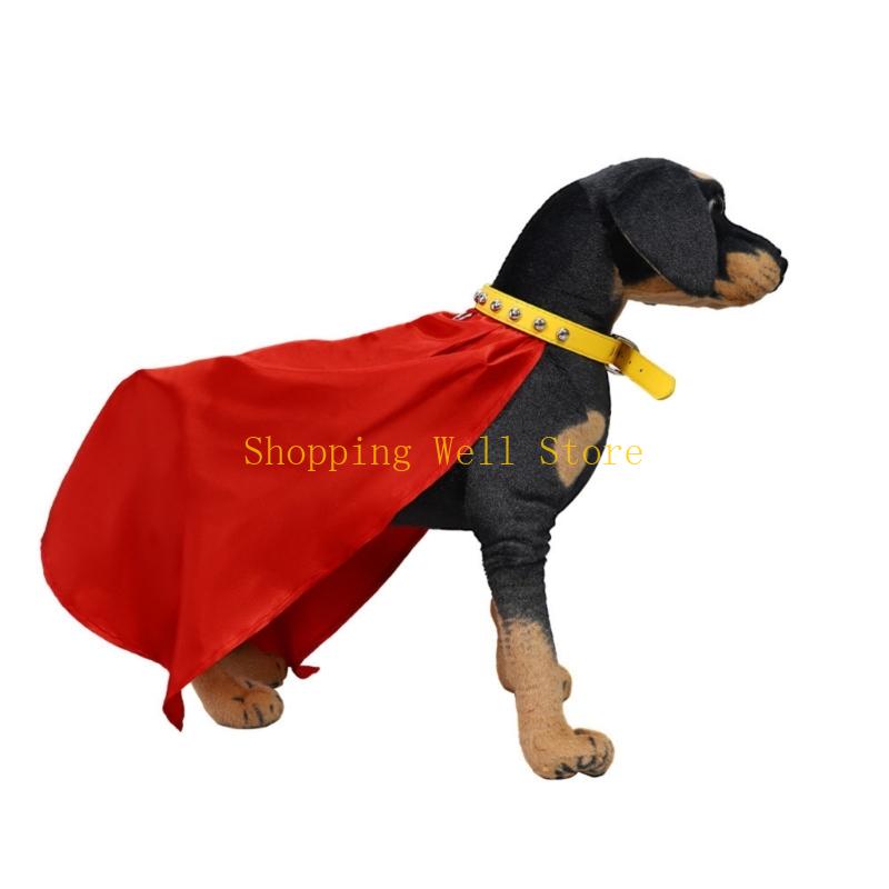 KX4B Winter Dogs Capes Soft Thickened Fabric Warm Pet Cloaks For Cold Weather
