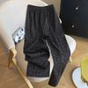Women's Leopard Print Drawstring Elastic Waist Casual Pants
