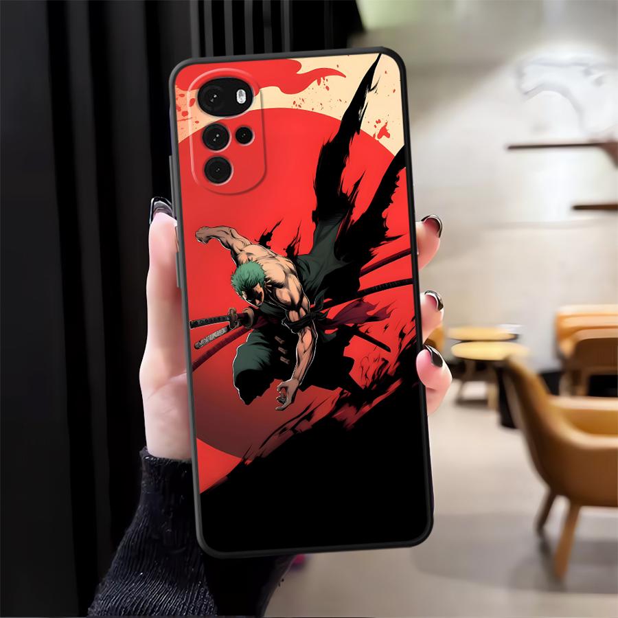 Case for Moto S30 Pro Edge 20 30 X30 Pro Funda Phone Cover Luffy Zoro Cartoon