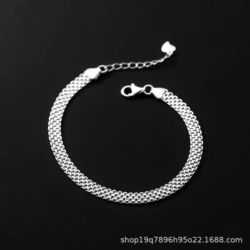 European and American Style Wide Chain Bracelet - Unisex, Niche Design
