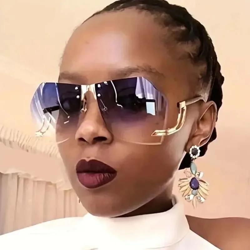 Fashion Big Frame Sunglasses Women Men Minimalist Square Designer Sun Glasses Male Female Brand Colorful Travel