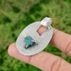 Daughters Day Deal Neon Apatite Rough Gemstone Pendant Jewelry Sterling Silver